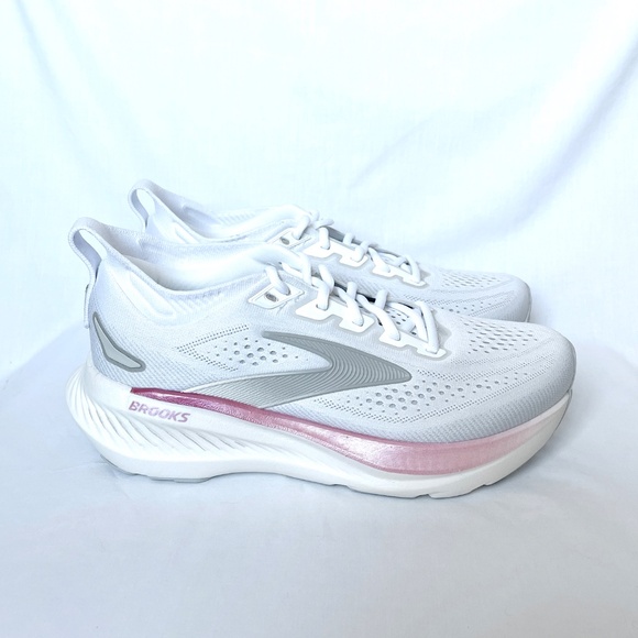 Brooks Glycerin 23 Size 8 Wide White Pink Harbor Mist - Picture 4 of 9
